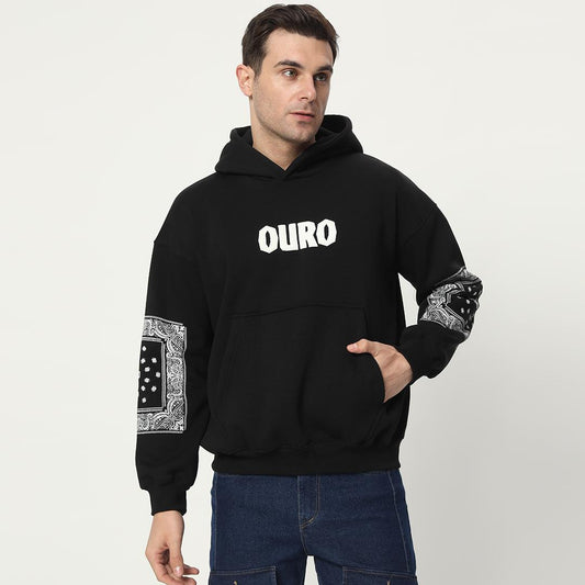 Ouro paisley hoodie (Onyx Black)