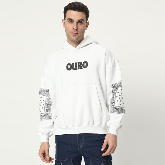 Ouro paisley hoodie (Frost White)