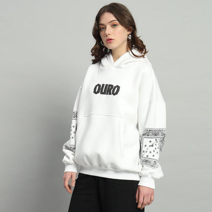 Ouro paisley hoodie (Frost White)